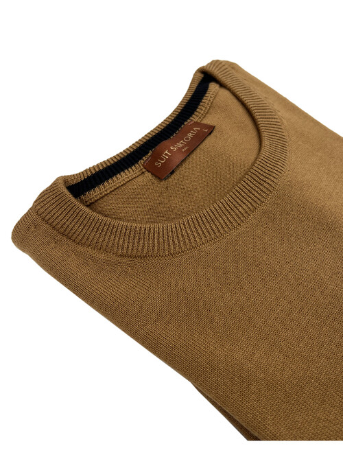 SUIT SARTORIA CAMEL BİSİKLET YAKA TRİKO 9012