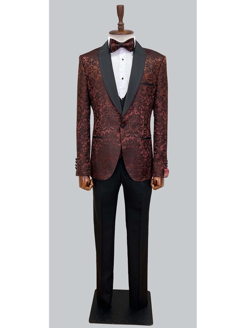 SUIT SARTORIA BROWN TUXEDO 5496