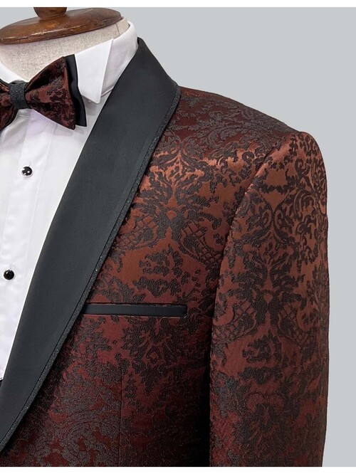 SUIT SARTORIA BROWN TUXEDO 5496