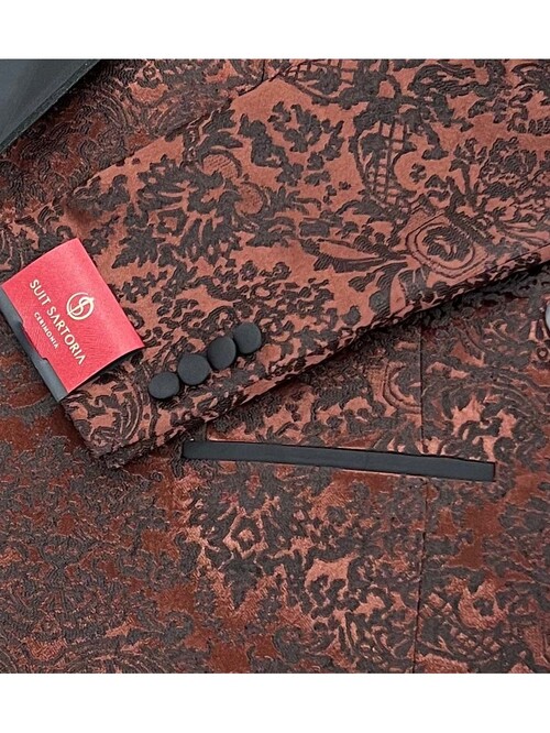 SUIT SARTORIA BROWN TUXEDO 5496
