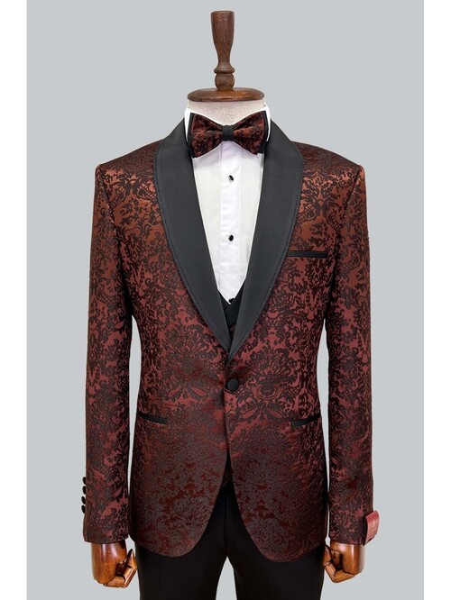 SUIT SARTORIA BROWN TUXEDO 5496