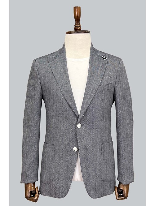 SUIT SARTORIA LACİVERT KETEN CEKET 4337