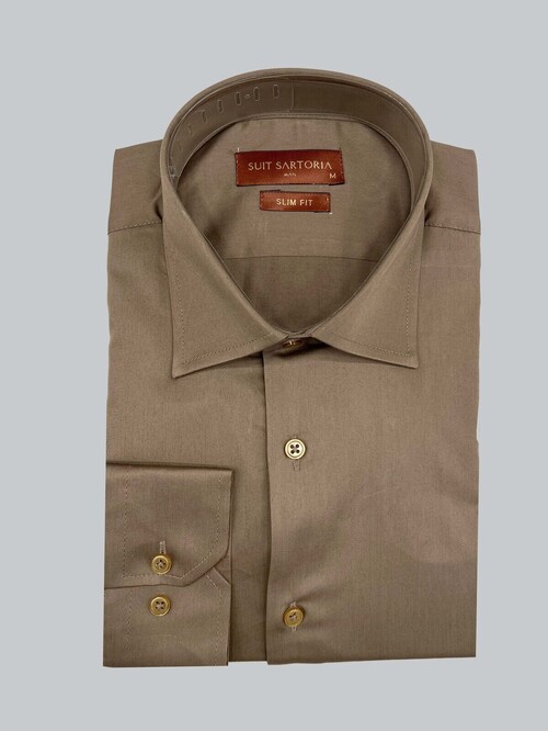 SUIT SARTORIA LIGHT BROWN SHIRT 6052