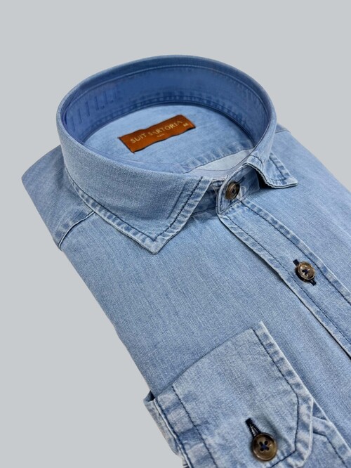 SUIT SARTORIA LIGHT BLUE JEAN 6059