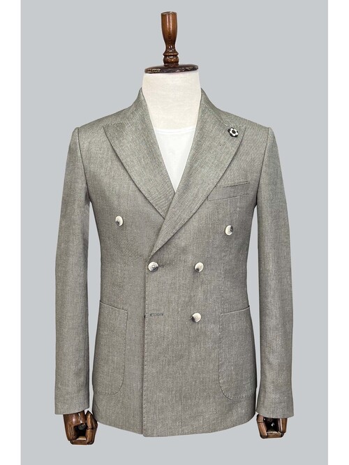 SUIT SARTORIA GREEN DOUBLE BREASTED JACKET 4341