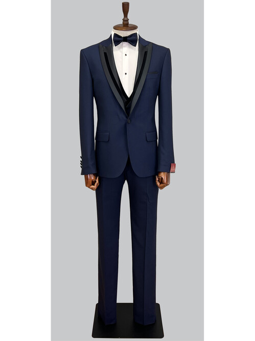 SUIT SARTORIA ÇIKMA YAKA LACİVERT TAKIM ELBİSE 5065