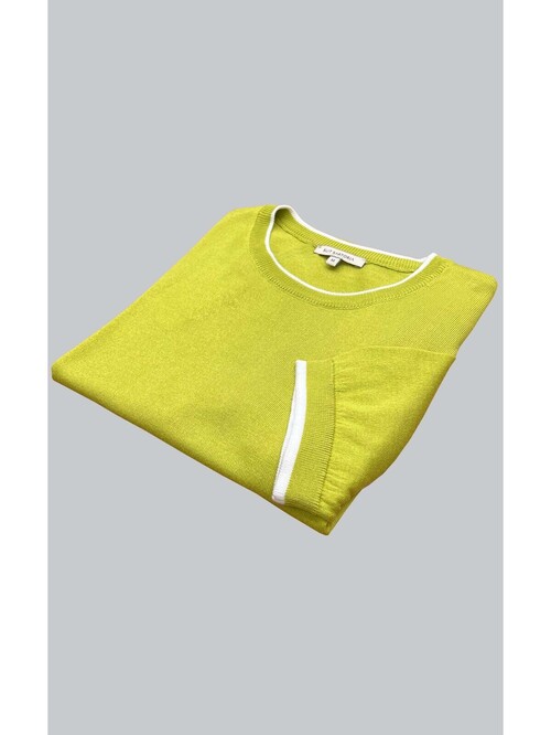 SUIT SARTORIA GREEN SHORT SLEEVE KNITWEAR T-SHIRT 9017