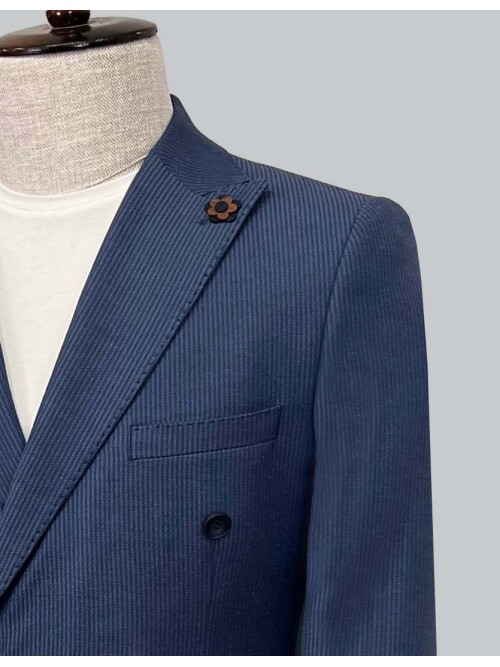 SUIT SARTORIA LACİVERT KETEN CEKET 4343