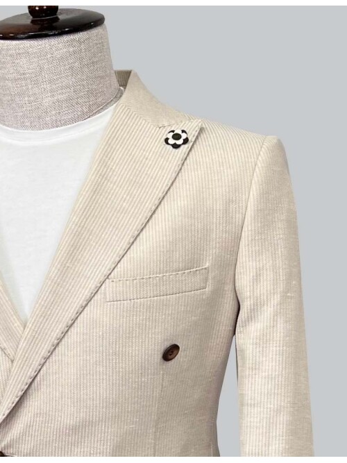 SUIT SARTORIA BEIJE LINEN JACKET 4343