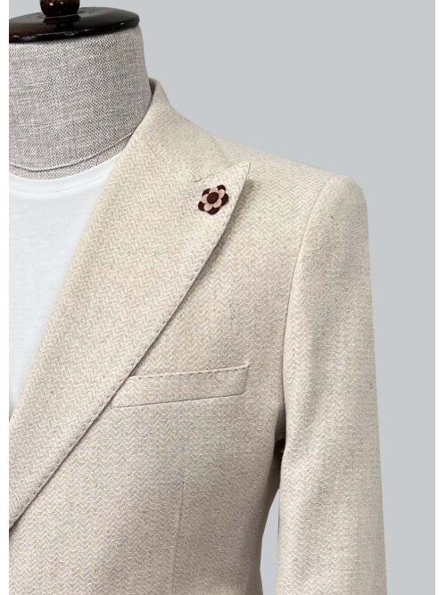 SUIT SARTORIA BEJ KETEN CEKET 4345