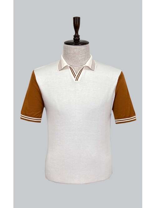 SUIT SARTORIA WHITE SHORT SLEEVE KNITWEAR T-SHIRT 9020