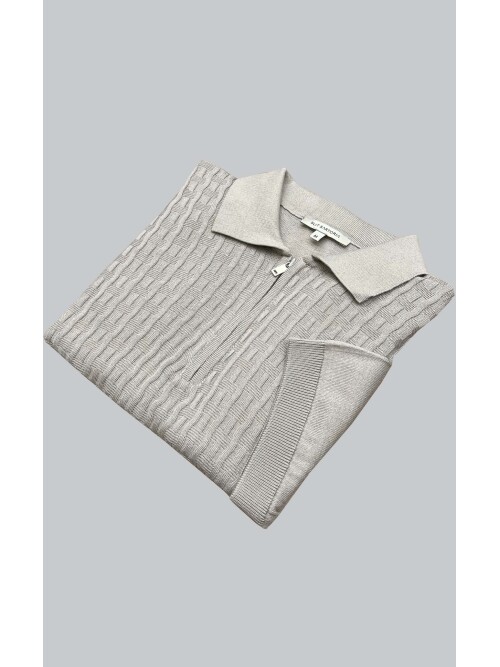 SUIT SARTORIA CAMEL SHORT SLEEVE KNITWEAR T-SHIRT 9021