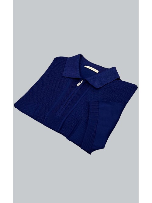 SUIT SARTORIA NAVY BLUE SHORT SLEEVE KNITWEAR T-SHIRT 9022