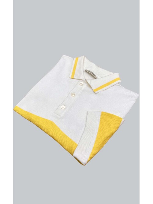 SUIT SARTORIA WHITE SHORT SLEEVE KNITWEAR T-SHIRT 9023