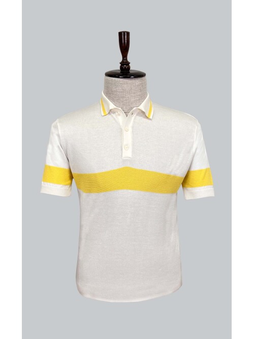 SUIT SARTORIA WHITE SHORT SLEEVE KNITWEAR T-SHIRT 9023