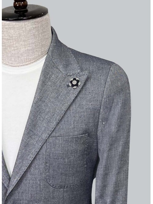 SUIT SARTORIA LACİVERT KETEN CEKET 4344