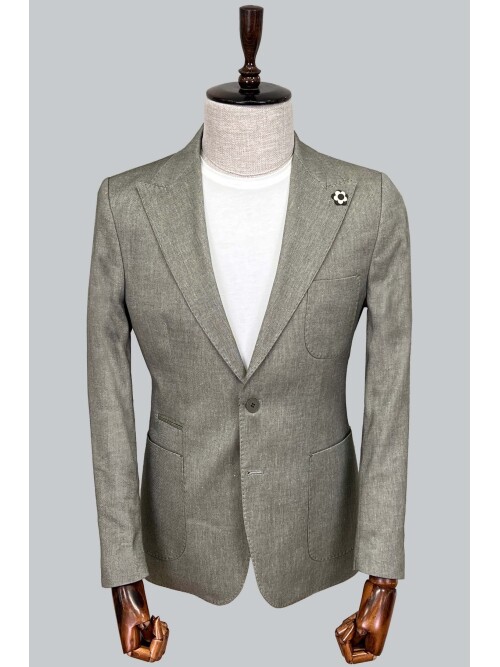 SUIT SARTORIA YEŞİL KETEN CEKET 4344