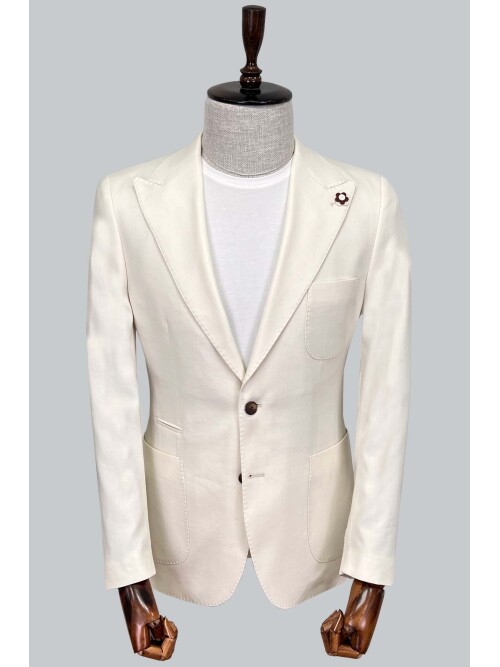 SUIT SARTORIA WHITE LINEN JACKET 4344