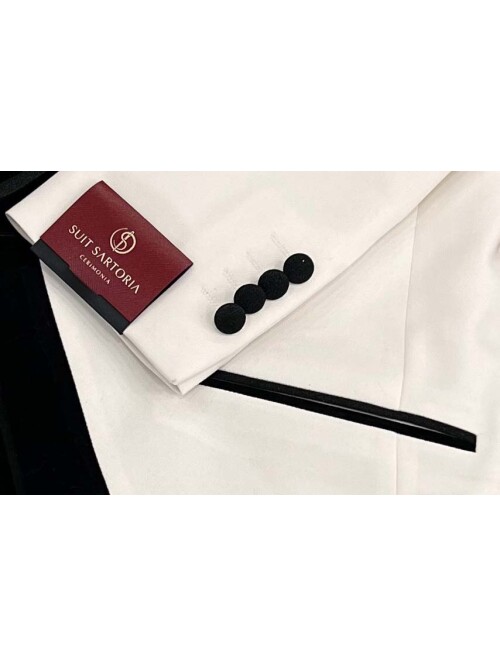 SUIT SARTORIA BEYAZ DAMATLIK 5554