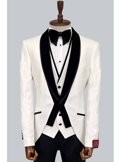 SUIT SARTORIA BEYAZ DAMATLIK 5554