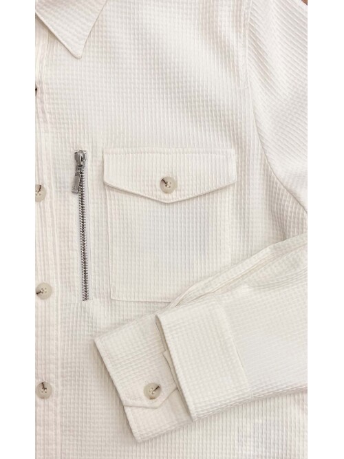 SUIT SARTORIA WHITE OVERSHIRT 4348