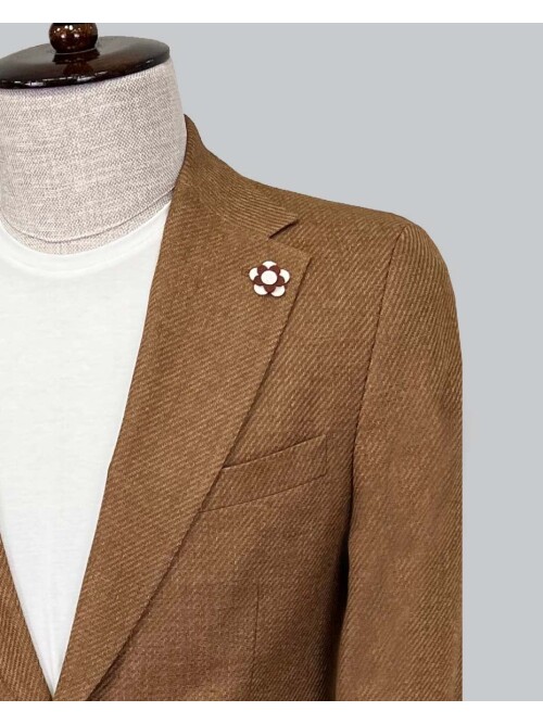 SUIT SARTORIA LIGHT BROWN JACKET 4361