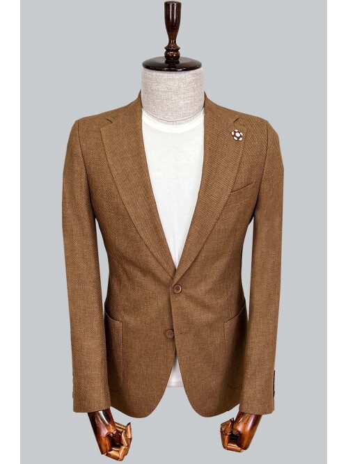SUIT SARTORIA LIGHT BROWN JACKET 4361