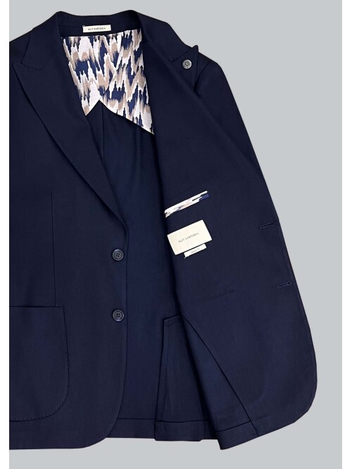 SUIT SARTORIA LINEN NAVY BLUE SUIT 2396