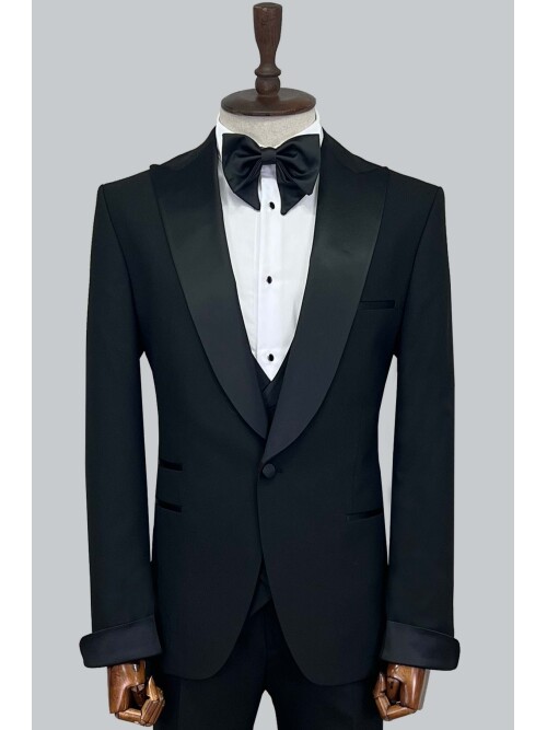 SUIT SARTORIA BLACK TUXEDO 5564