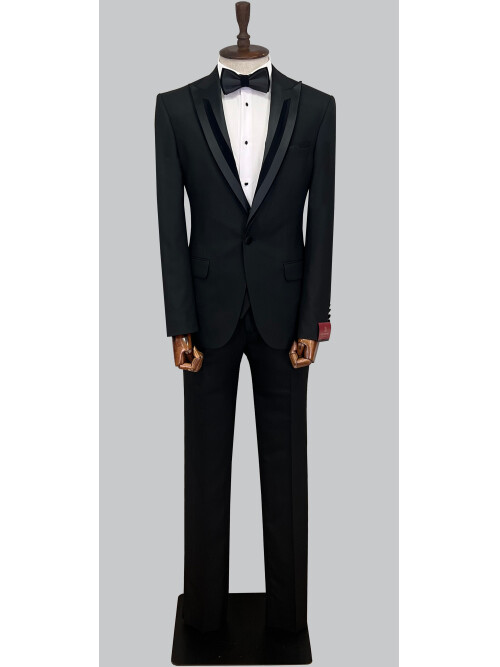 SUIT SARTORIA BLACK TUXEDO 5065