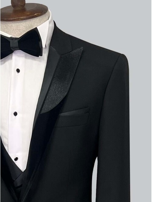 SUIT SARTORIA BLACK TUXEDO 5065