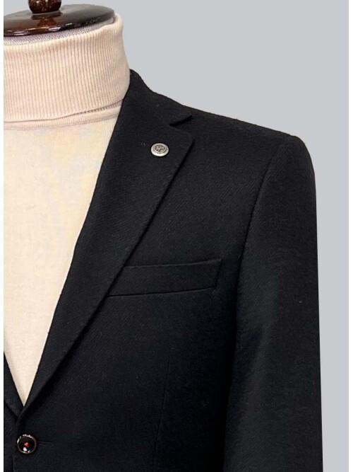 SUIT SARTORIA WOOL BLACK JACKET 4272
