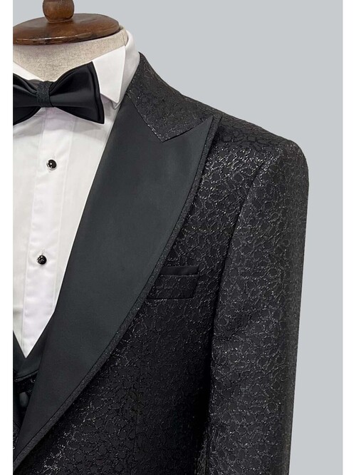SUIT SARTORIA BLACK TUXEDO 5497