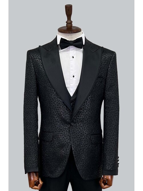 SUIT SARTORIA BLACK TUXEDO 5497