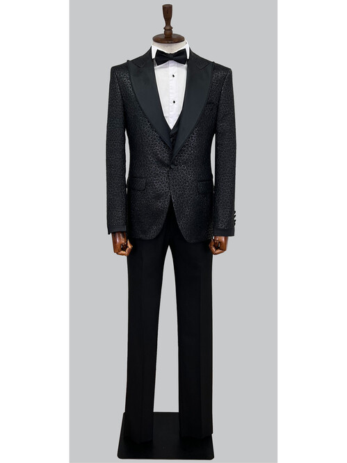 SUIT SARTORIA BLACK TUXEDO 5497