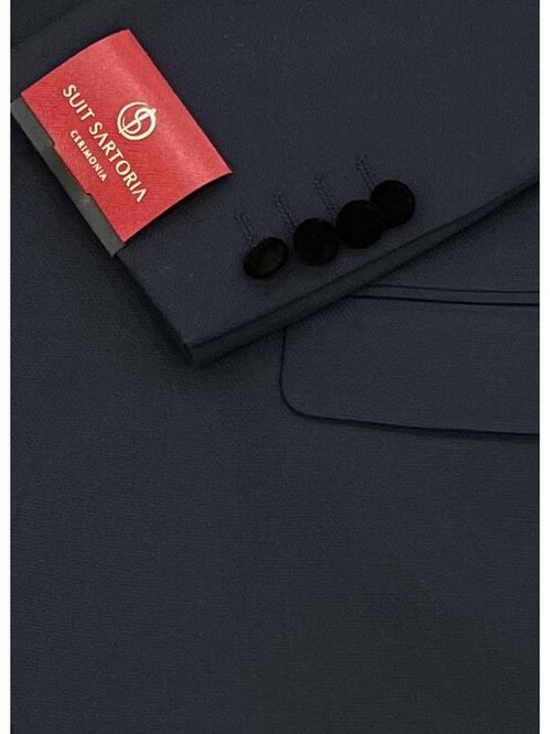 SUIT SARTORIA REMOVABLE LAPEL NAVY BLUE TUXEDO 5063