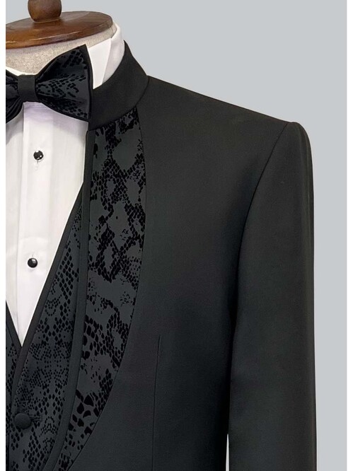 SUIT SARTORIA BLACK TUXEDO 5308
