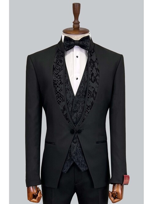 SUIT SARTORIA BLACK TUXEDO 5308