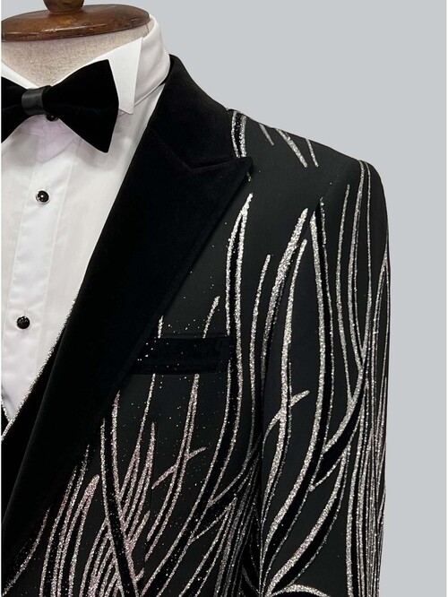 SUIT SARTORIA DAMATLIK SİYAH 5409