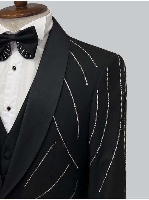 SUIT SARTORIA BLACK TUXEDO 5510