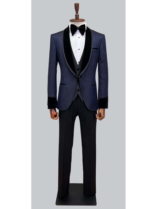 SUIT SARTORIA NAVY BLUE HIJAB SUIT 5499