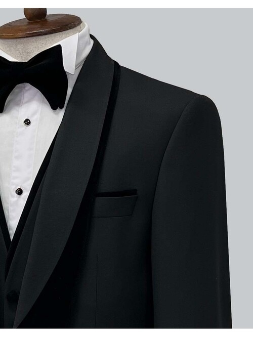 SUIT SARTORIA BLACK TUXEDO 5329