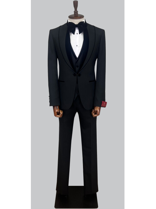 SUIT SARTORIA BLACK TUXEDO 5458