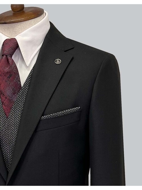 SUIT SARTORIA BLACK SUIT 2313