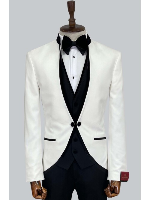 SUIT SARTORIA BEYAZ DAMATLIK 5574