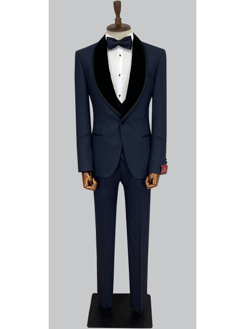 SUIT SARTORIA NAVY BLUE TUXEDO 5575