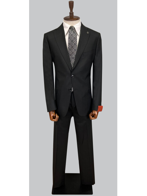 SUIT SARTORIA BLACK WOOL SUIT 2454