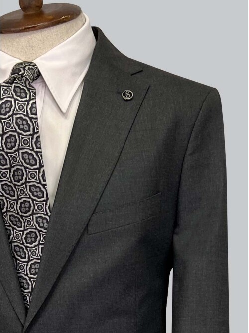 SUIT SARTORIA ANTHRACITE WOOL SUIT 2454