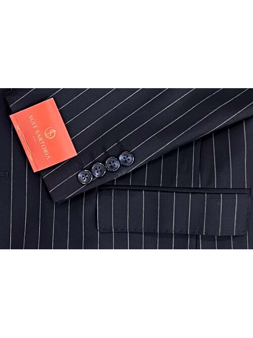 SUIT SARTORIA NAVY BLUE WOOL SUIT 2454