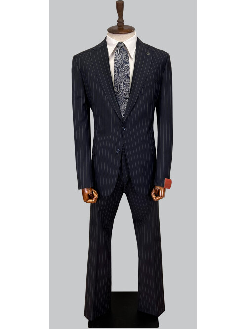 SUIT SARTORIA NAVY BLUE WOOL SUIT 2454